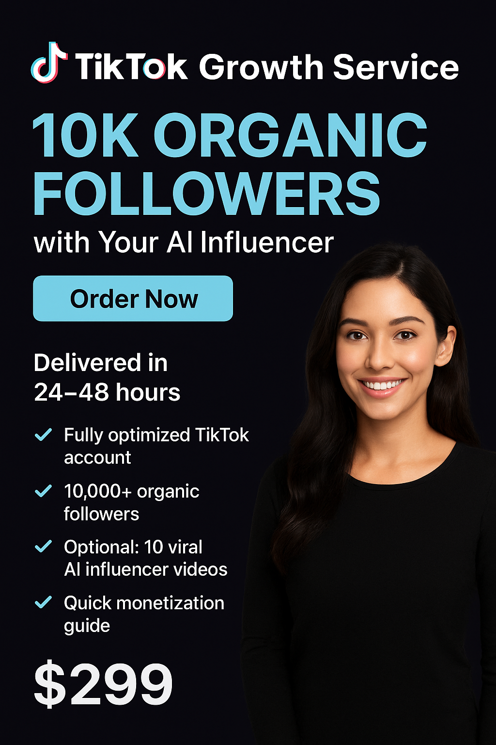 10K Organic Followers with Your AI Influencer